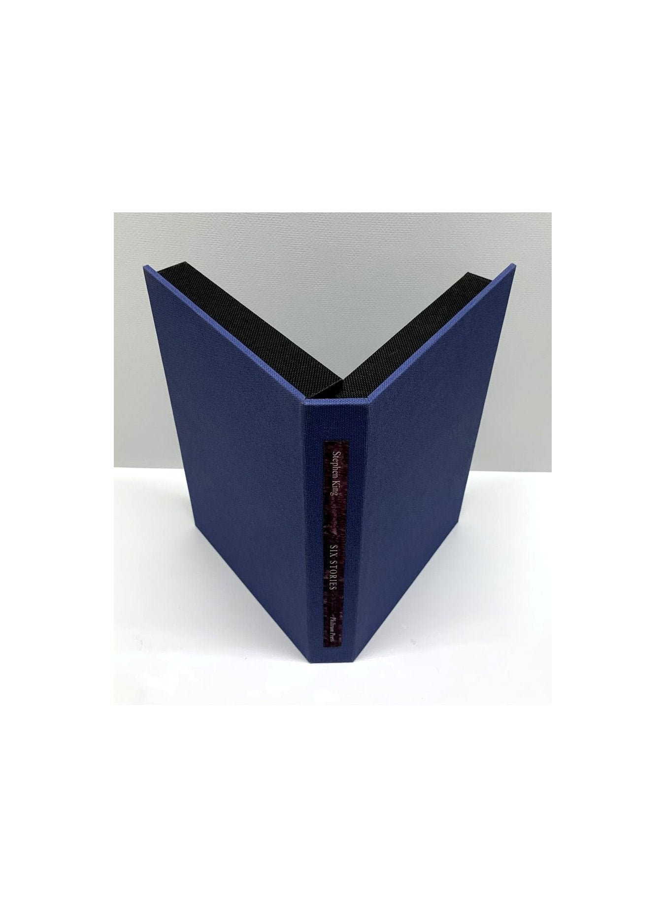 CUSTOM CLAMSHELL SLIPCASE for Stephen King - Six Stories - 1100 Softcover Limited Edition (Blue)