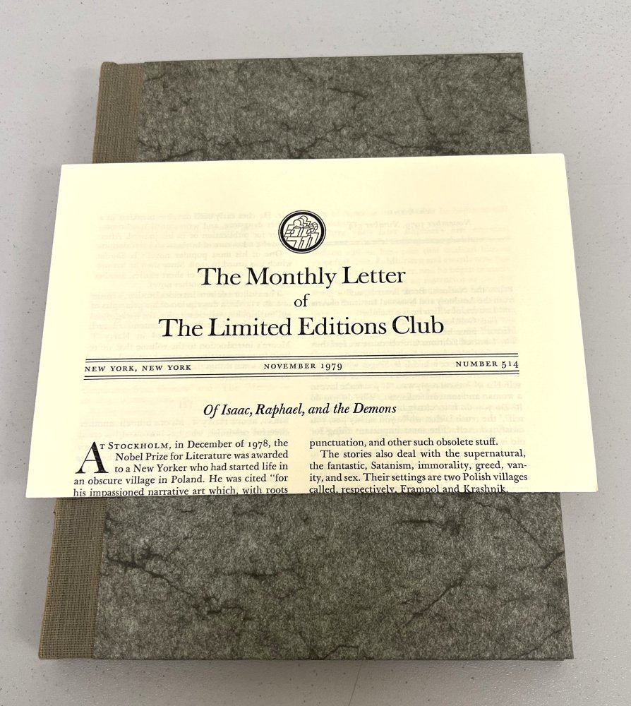 25% Off Summer Sale!! Isaac Bashevis Singer - The Gentleman from Cracow - Signed & Numbered 1979 - Limited Edition Club