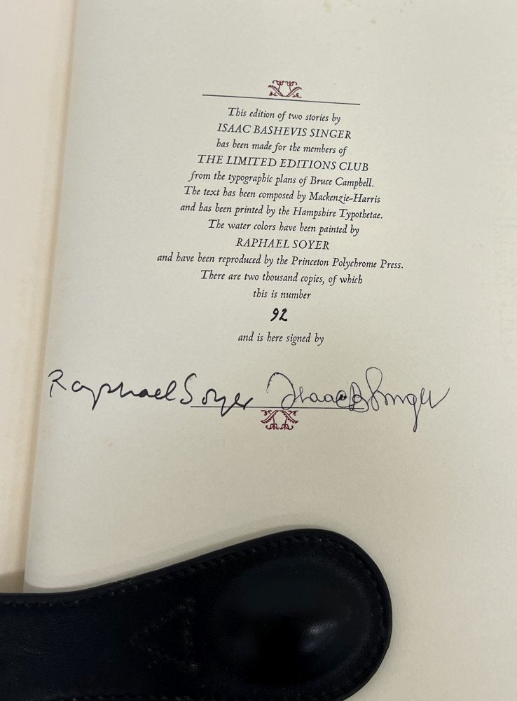 25% Off Summer Sale!! Isaac Bashevis Singer - The Gentleman from Cracow - Signed & Numbered 1979 - Limited Edition Club