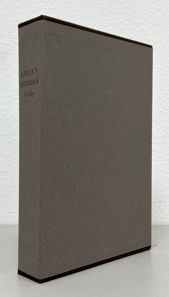 25% Off Summer Sale!!  Malcolm Cowley - Exile's Return - Signed & Numbered 1981 - Limited Edition Club