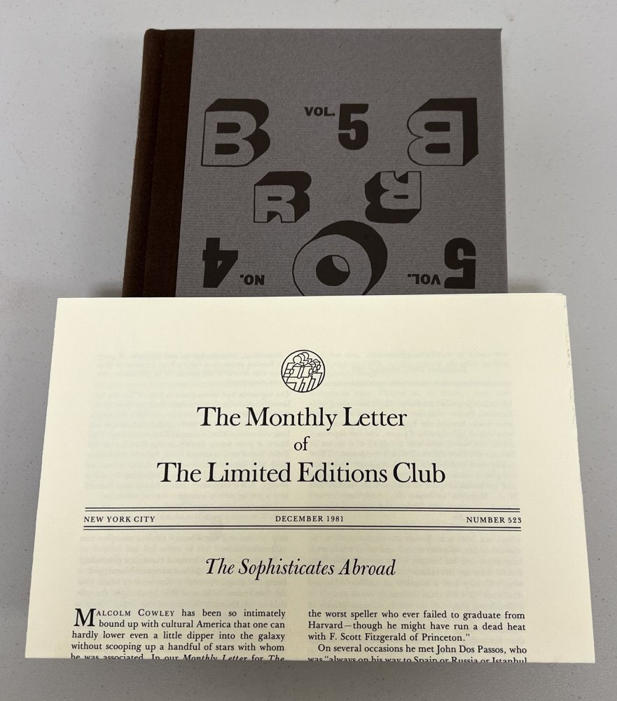 25% Off Summer Sale!!  Malcolm Cowley - Exile's Return - Signed & Numbered 1981 - Limited Edition Club