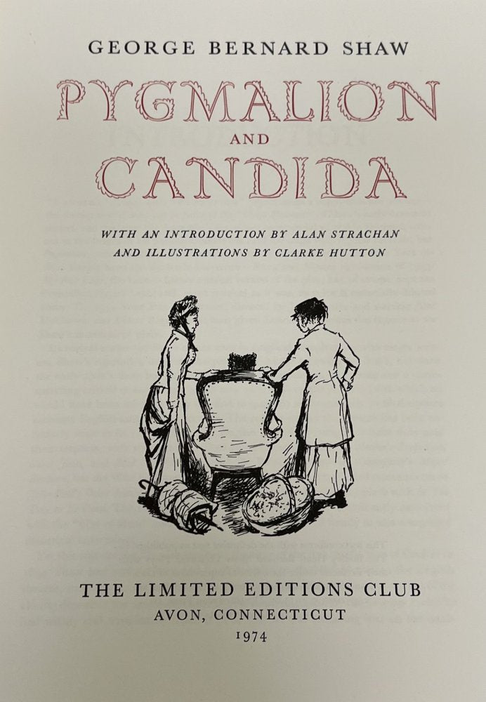 25% Off Summer Sale!!  George Bernard Shaw - Pygmalion & Candida  - Signed & Numbered 1974 - Limited Edition Club