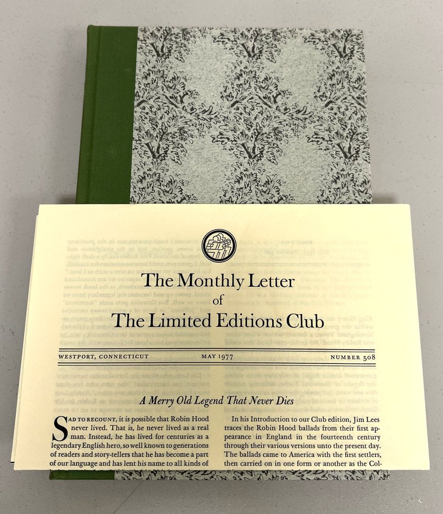 25% Off Summer Sale!!  Jim Lees  - The Ballard of Robin Hood - Signed & Numbered 1977 - Limited Edition Club