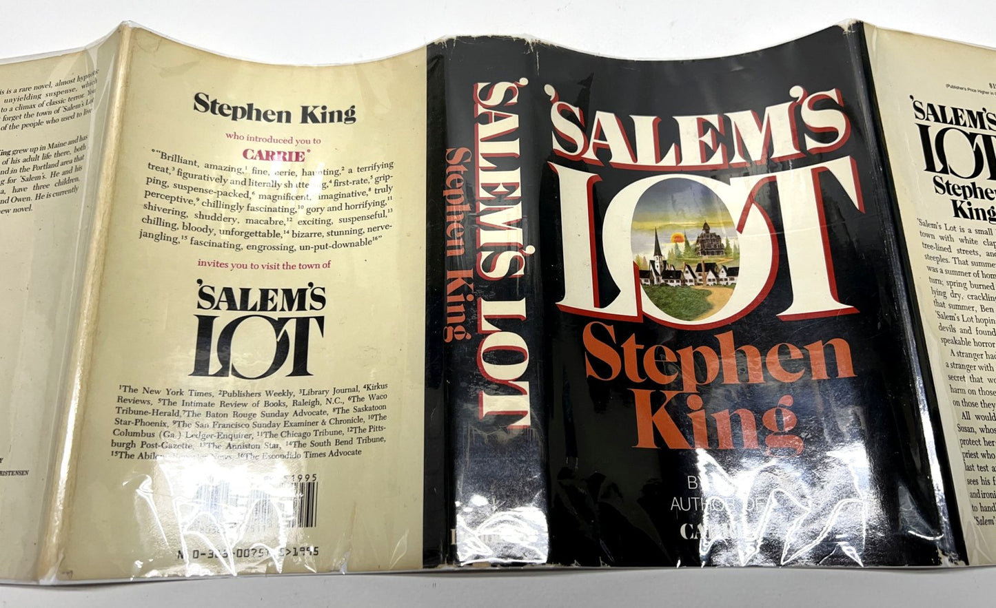 *SIGNED* Stephen King - Salem's Lot - 1st Edition / 13th Printing - Custom Rear Panel Slipcase