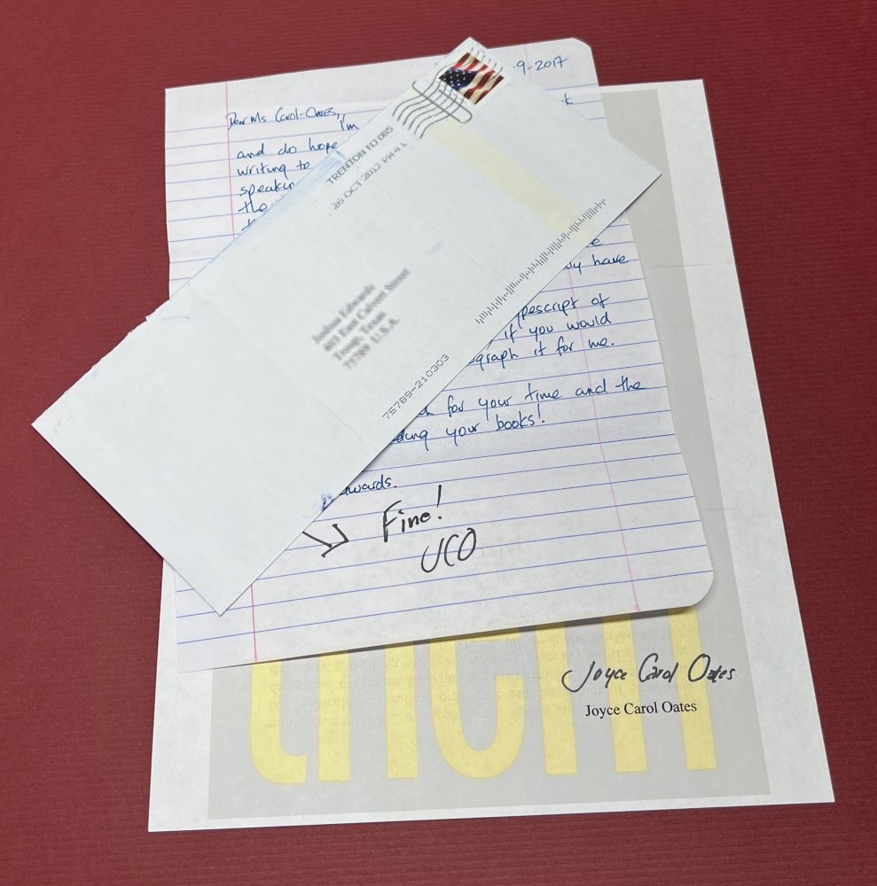 Autographed Typescript - Joyce Carol Oates - THEM - National Book Award winner