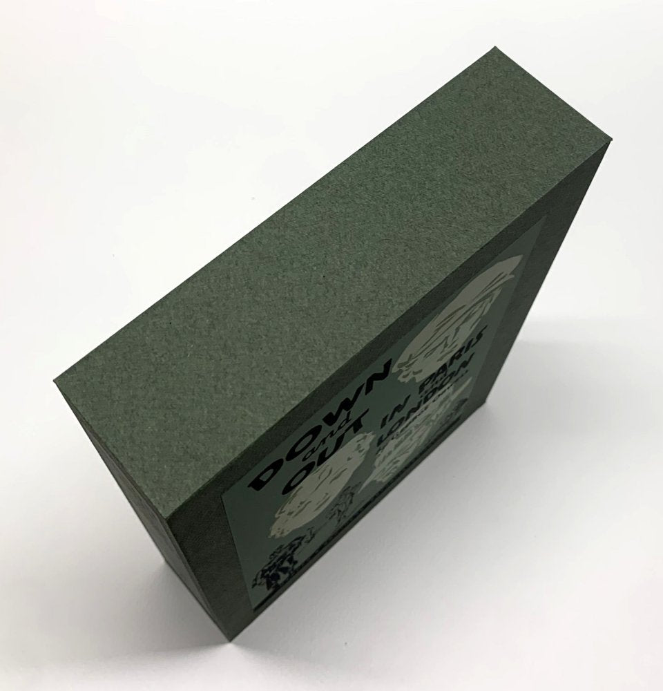 CUSTOM SLIPCASE for George Orwell - Down & Out In Paris & London - UK 1st Edition / 1st Printing (Rear Panel)
