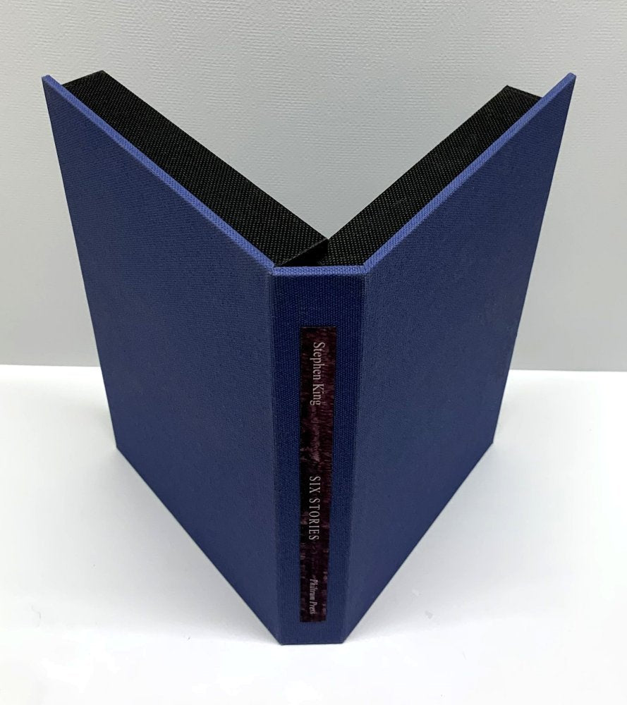 CUSTOM CLAMSHELL SLIPCASE for Stephen King - Six Stories - 1100 Softcover Limited Edition (Blue)