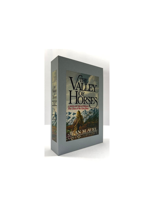 CUSTOM SLIPCASE for Jean M. Auel - VALLEY OF THE HORSES - 1st Edition / 1st Printing