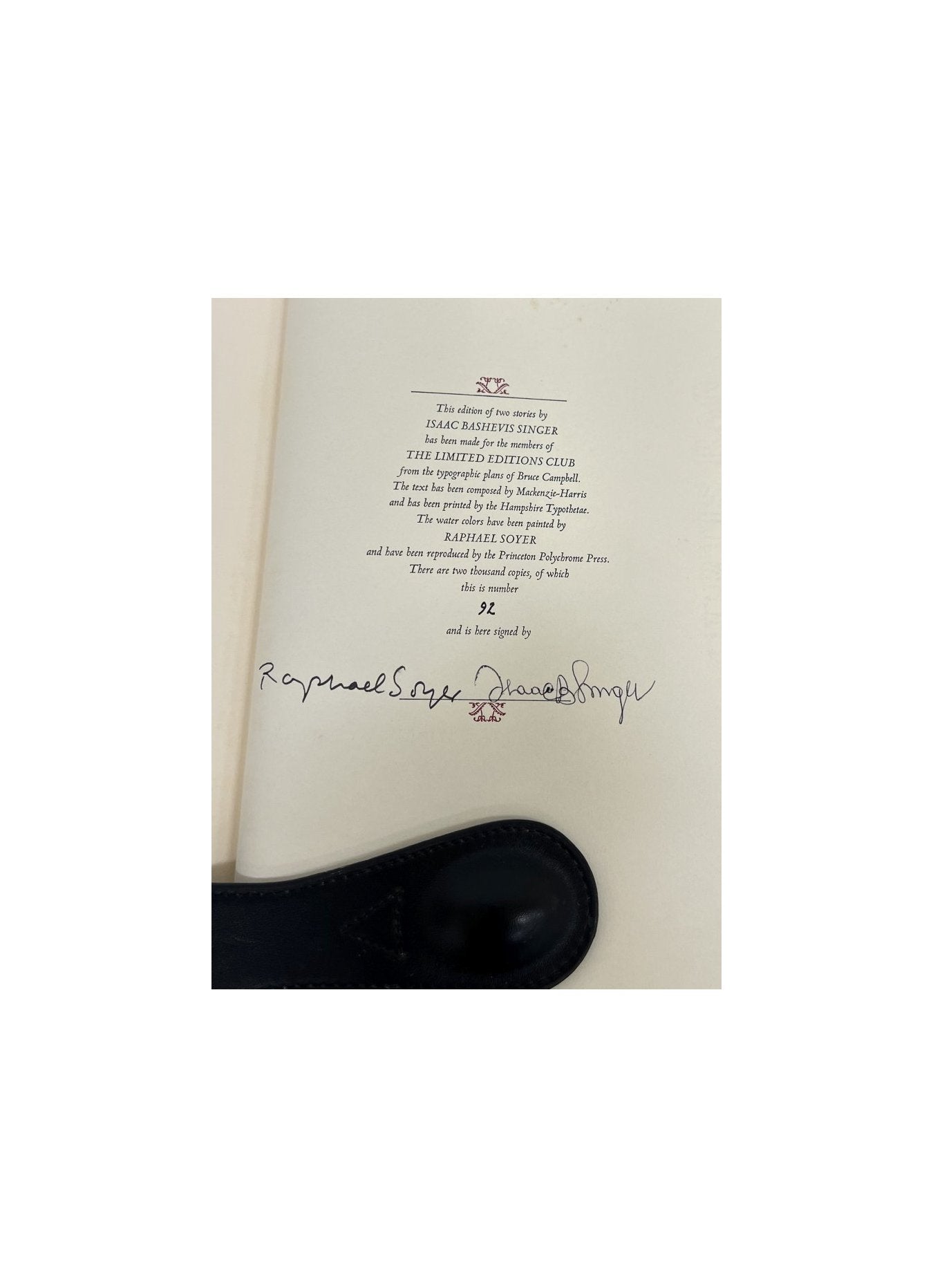 25% Off Summer Sale!! Isaac Bashevis Singer - The Gentleman from Cracow - Signed & Numbered 1979 - Limited Edition Club