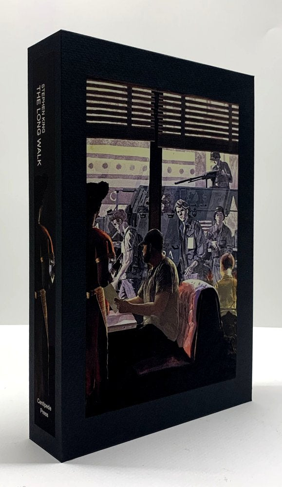CUSTOM SLIPCASE for - Stephen King - THE LONG WALK - (Rear Panel) Centipede Press Trade Edition