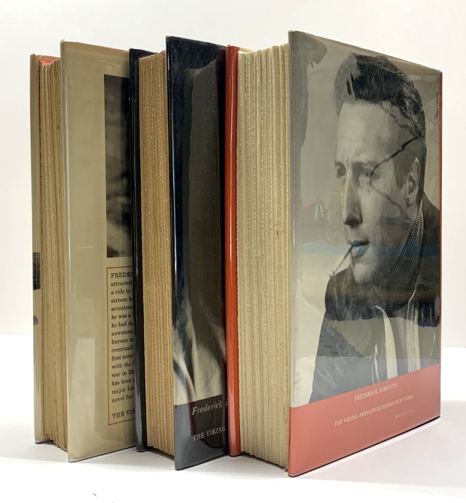 Frederick Forsyth The Day of the Jackal, The Odessa File & The Dogs Of War - Signed 1st Edition Set - Custom Slipcase