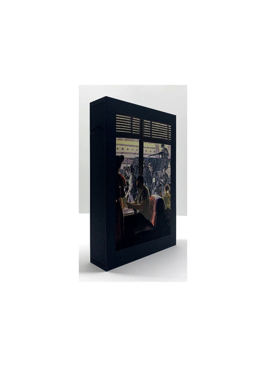 CUSTOM SLIPCASE for - Stephen King - THE LONG WALK - (Rear Panel) Centipede Press Trade Edition