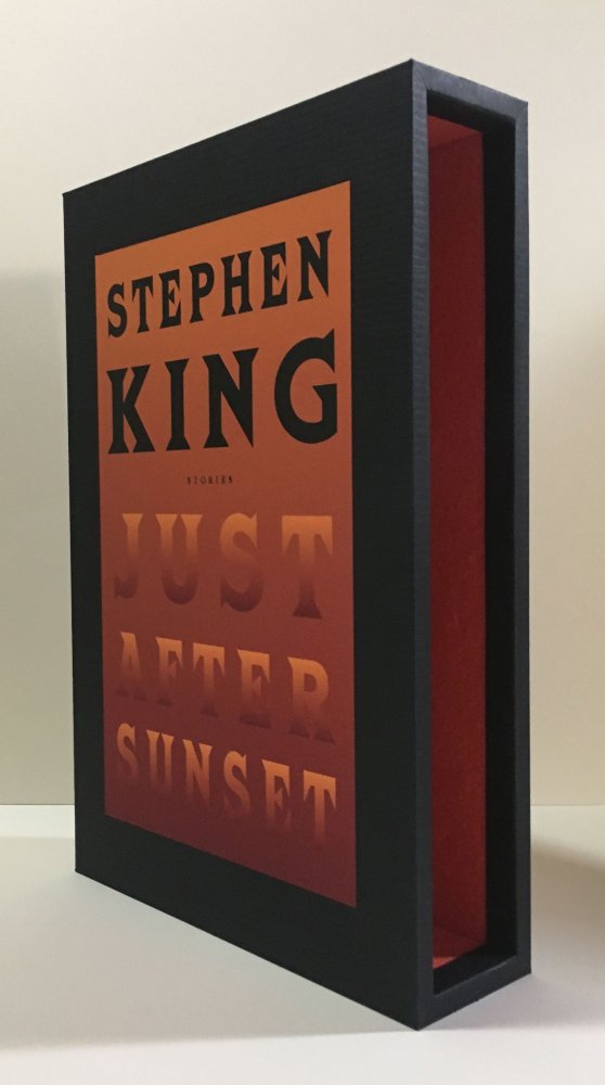 CUSTOM SLIPCASE for - Stephen King - JUST AFTER SUNSET - 1st / 1st (Black Title)