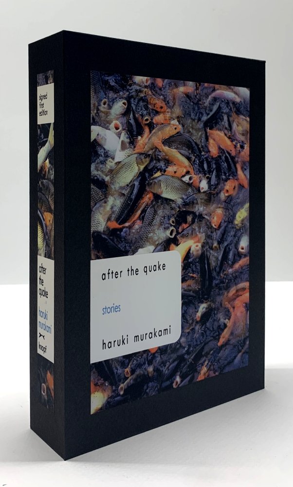 CUSTOM SLIPCASE for Haruki Murakami - AFTER THE QUAKE - 1st  / 1st - Rear Panel