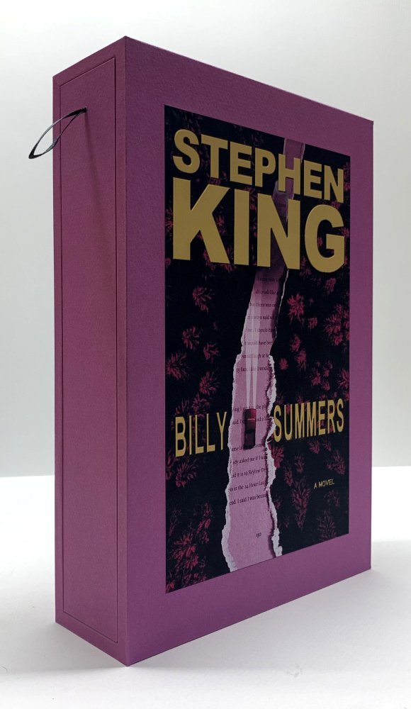 CUSTOM SLIPCASE for - Stephen King - BILLY SUMMERS - Pink Pages VIP Edition Only Rear Panel