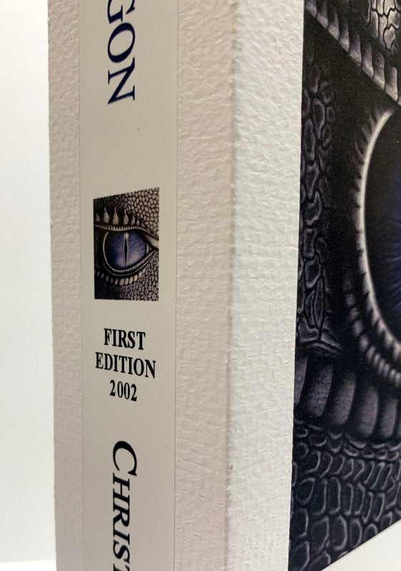 CUSTOM SLIPCASE for Christopher Paolini - Eragon -  True 1st Edition / 1st Printing Rear Panel