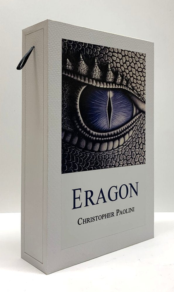 CUSTOM SLIPCASE for Christopher Paolini - Eragon -  True 1st Edition / 1st Printing Rear Panel