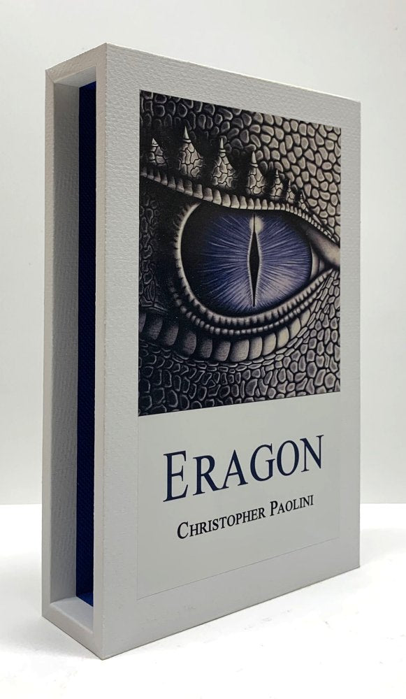 CUSTOM SLIPCASE for Christopher Paolini - Eragon -  True 1st Edition / 1st Printing Rear Panel