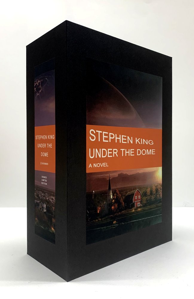 CUSTOM SLIPCASE for Stephen King - Under The Dome - 1500 Signed Copies REAR PANEL - W/ Room For Collector Card Pack