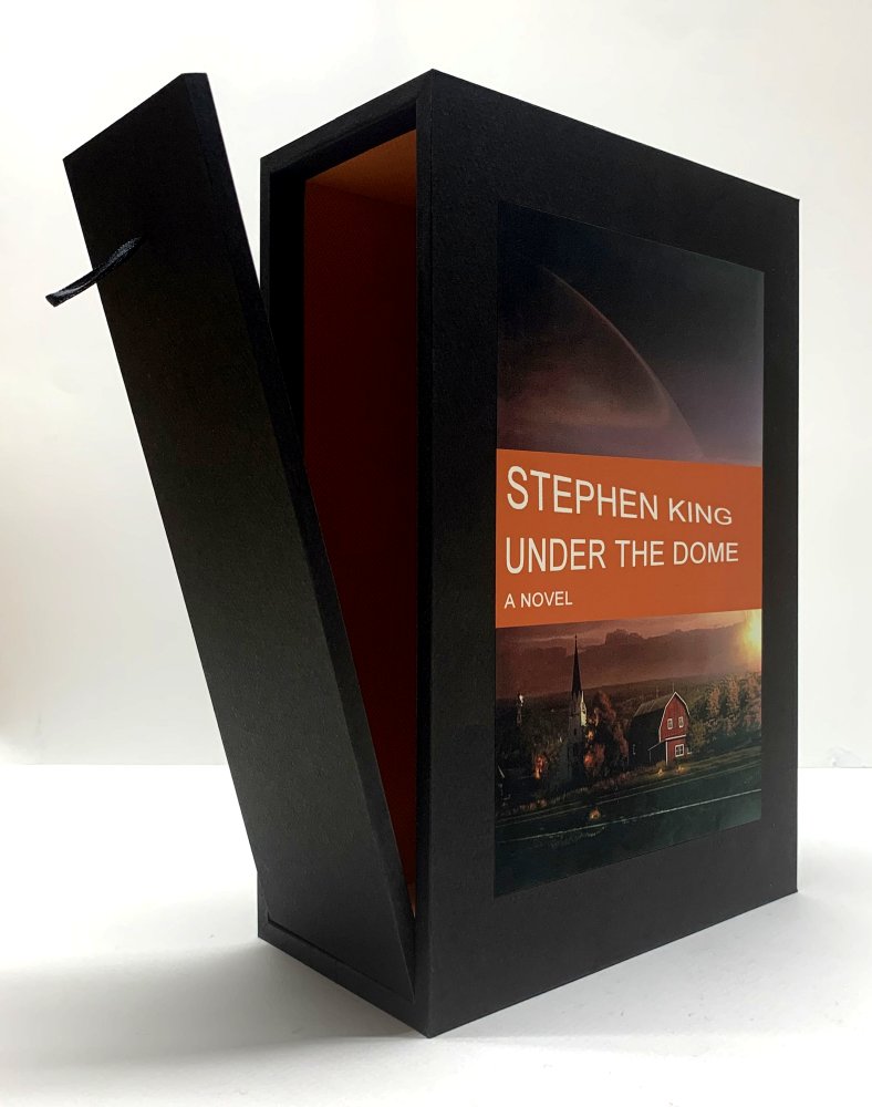CUSTOM SLIPCASE for Stephen King - Under The Dome - 1500 Signed Copies REAR PANEL - W/ Room For Collector Card Pack