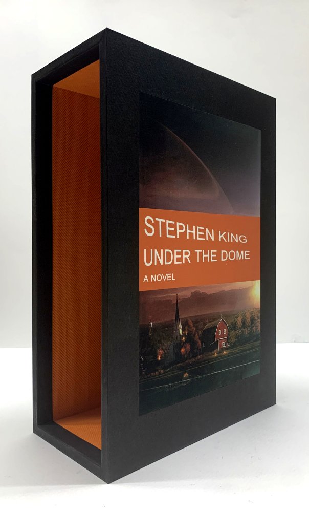 CUSTOM SLIPCASE for Stephen King - Under The Dome - 1500 Signed Copies REAR PANEL - W/ Room For Collector Card Pack