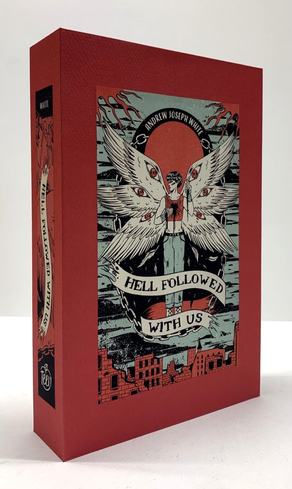 CUSTOM SLIPCASE for - Andrew Joseph White - HELL FOLLOWED WITH US - 1st Edition / 1st Printing