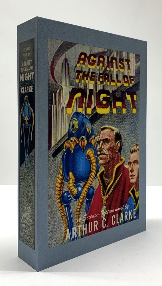 CUSTOM SLIPCASE for - Arthur C. Clarke - AGAINST THE FALL OF NIGHT - 1st Edition / 1st Printing (Blue)