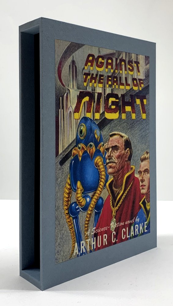 CUSTOM SLIPCASE for - Arthur C. Clarke - AGAINST THE FALL OF NIGHT - 1st Edition / 1st Printing (Blue)