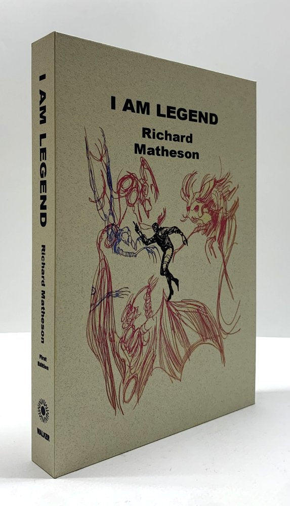 CUSTOM SLIPCASE for - Richard Matheson - I AM LEGEND - 1st Edition / 1st Printing (Rear Panel)