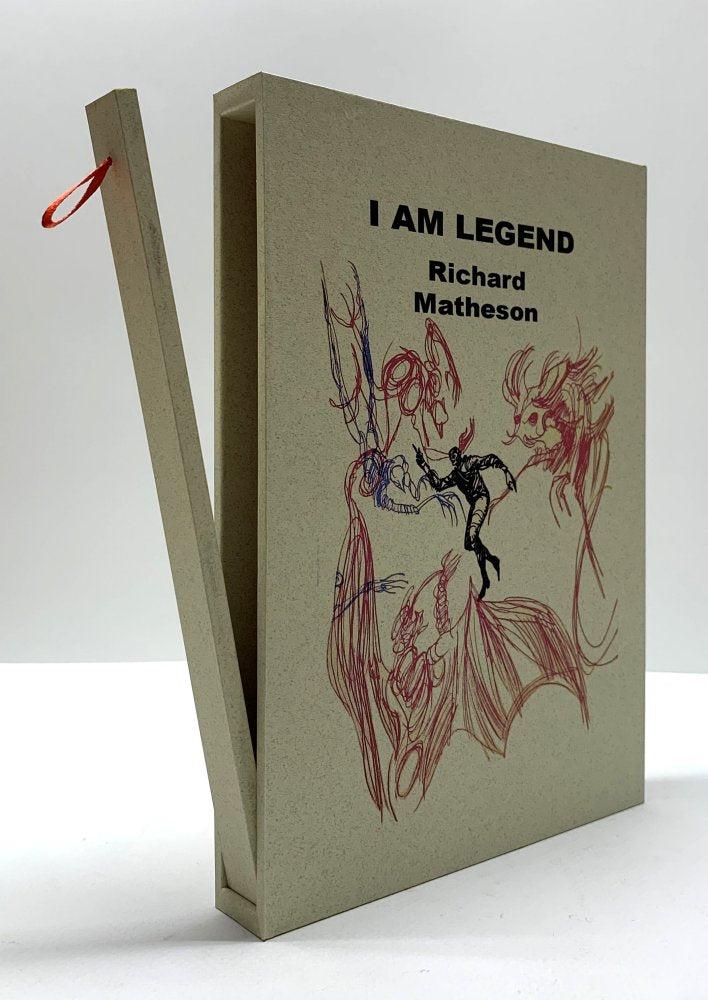 CUSTOM SLIPCASE for - Richard Matheson - I AM LEGEND - 1st Edition / 1st Printing (Rear Panel)