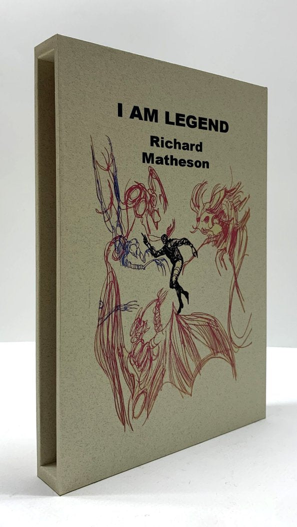 CUSTOM SLIPCASE for - Richard Matheson - I AM LEGEND - 1st Edition / 1st Printing (Rear Panel)