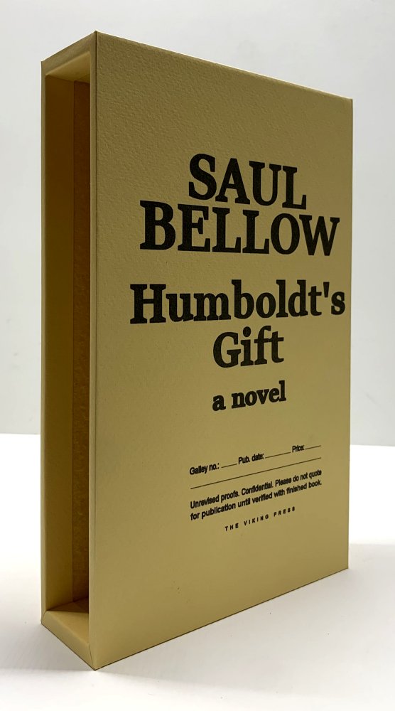 CUSTOM SLIPCASE for Saul Bellow - Humboldt's Gift - Galley Proof
