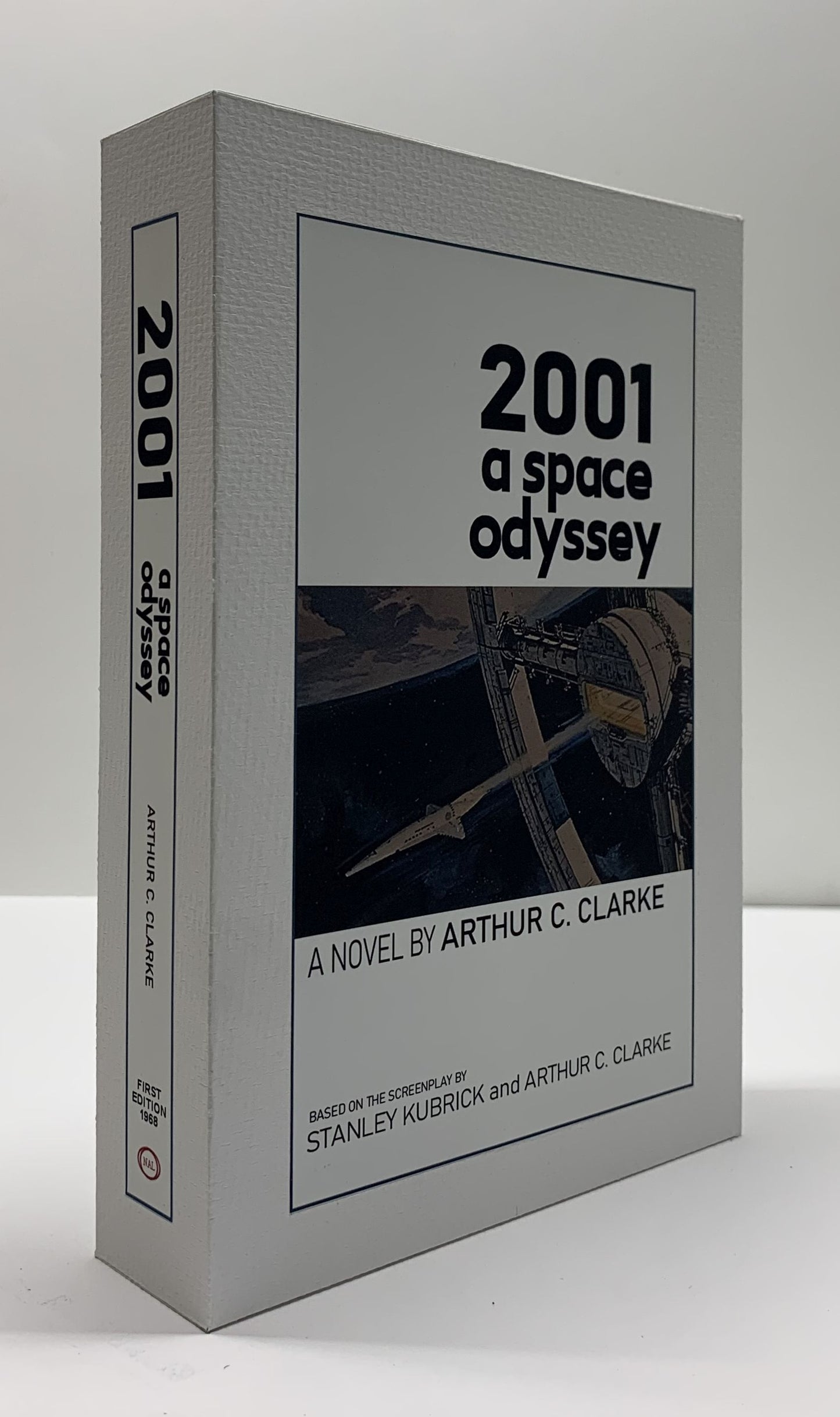 CUSTOM SLIPCASE for Arthur C. Clarke - 2001 A Space Odyssey - 1st Edition / 1st Printing (Rear Panel)