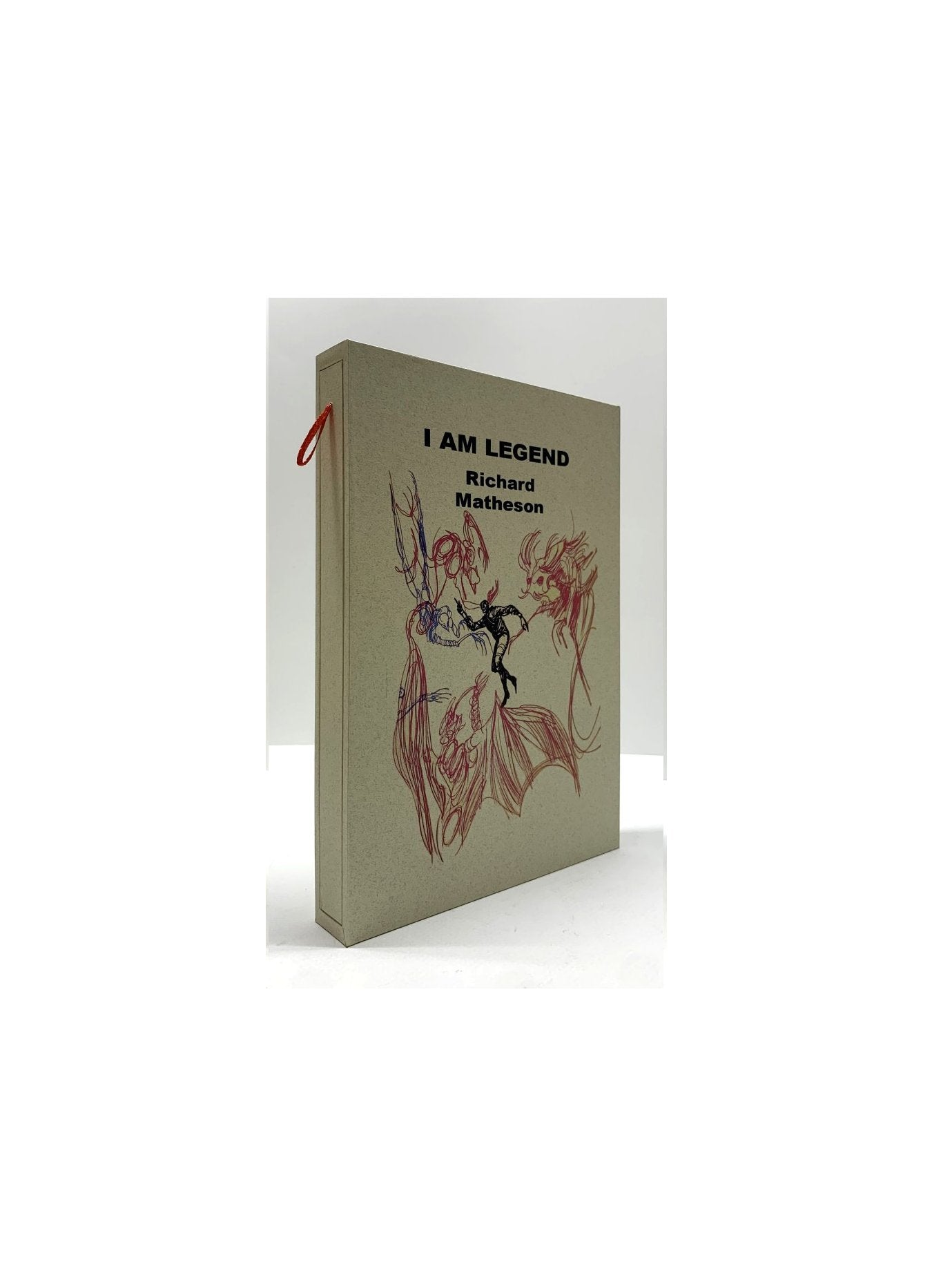 CUSTOM SLIPCASE for - Richard Matheson - I AM LEGEND - 1st Edition / 1st Printing (Rear Panel)