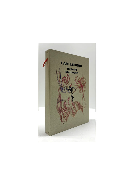 CUSTOM SLIPCASE for - Richard Matheson - I AM LEGEND - 1st Edition / 1st Printing (Rear Panel)