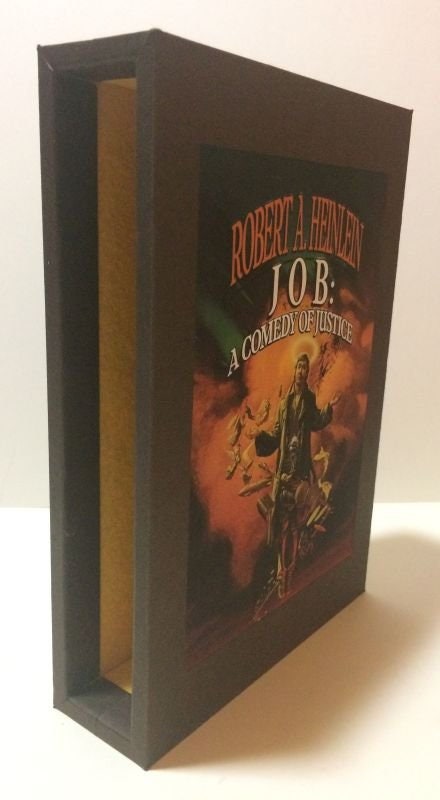 CUSTOM SLIPCASE for Robert A. Heinlein - JOB: A Comedy Of Justice - 1st Edition / 1st Printing