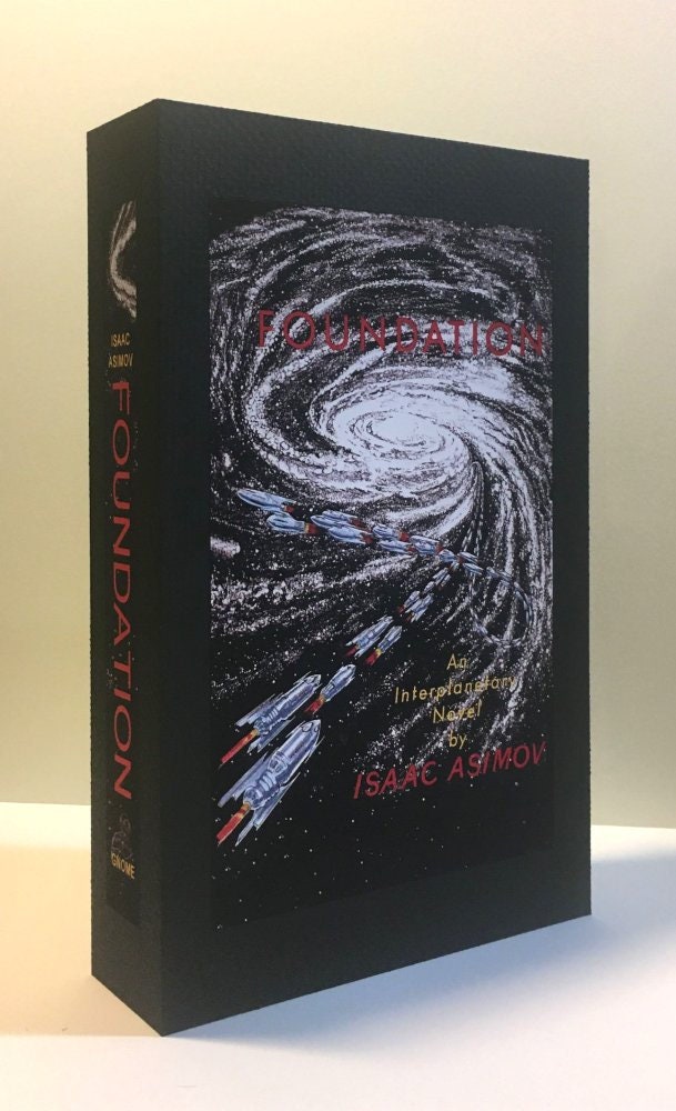 CUSTOM SLIPCASE for Isaac Asimov - Foundation - 1st Edition / 1st Printing - Rear Panel