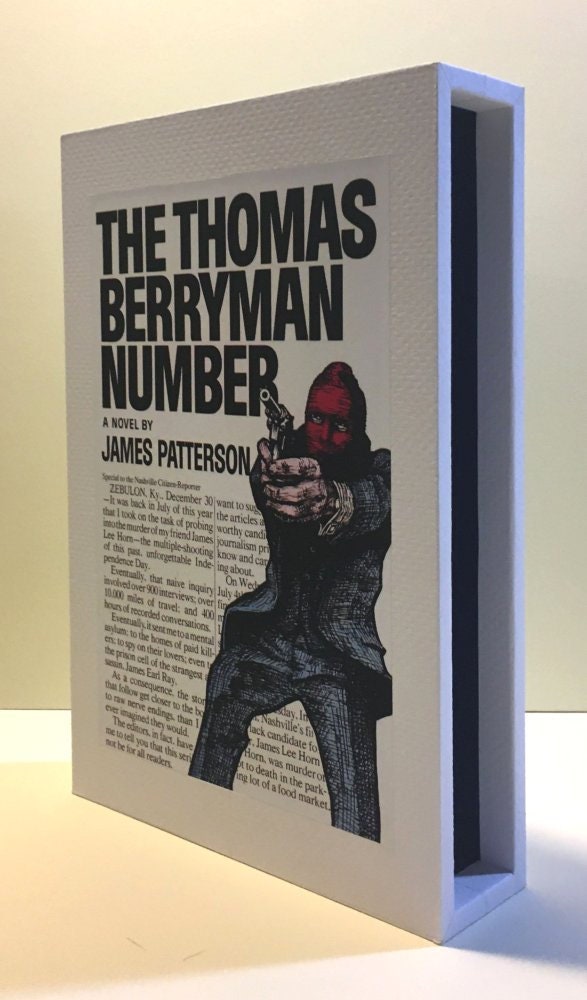 CUSTOM SLIPCASE for James Patterson - The Thomas Berryman Number - 1st Printing / 1st Printing