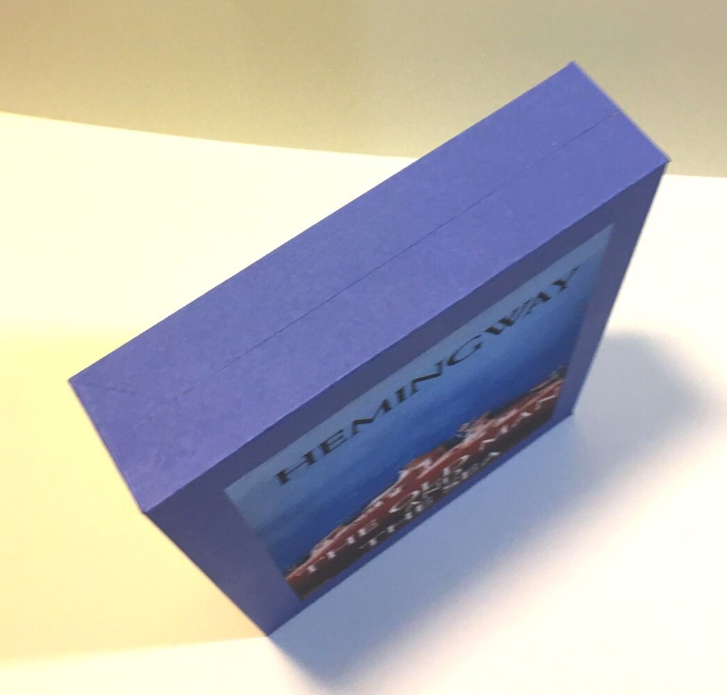 CUSTOM SLIPCASE for Ernest Hemingway - The Old Man And The Sea - 1st Printing / 1st Printing (Light Blue)