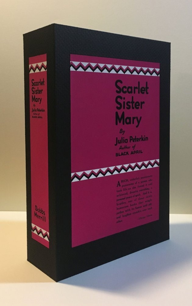 CUSTOM SLIPCASE for Julia Peterkin - Scarlet Sister Mary -  1st Edition / 1st Printing 2nd Issue