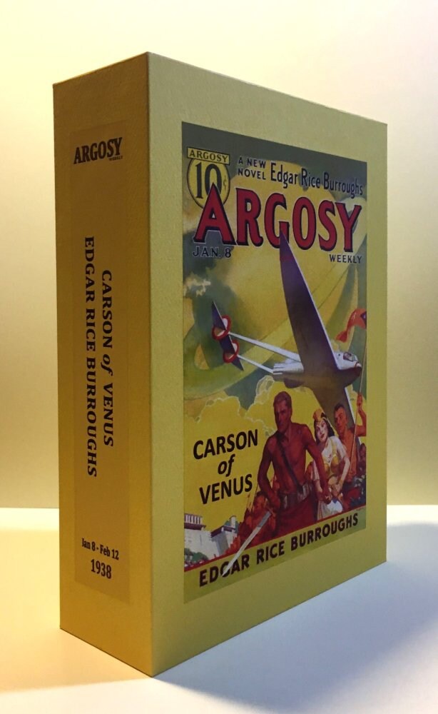 CUSTOM SLIPCASE for Edgar Rice Burroughs - Carson Of Venus -  Argosy Weekly 6 Vol Jan 8 - Feb 12