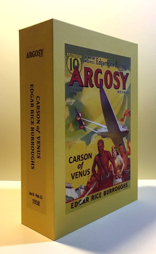 CUSTOM SLIPCASE for Edgar Rice Burroughs - Carson Of Venus -  Argosy Weekly 6 Vol Jan 8 - Feb 12