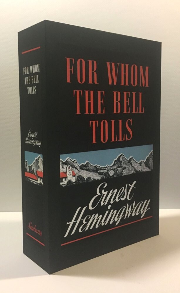 CUSTOM SLIPCASE for Ernest Hemingway - For Whom The Bell Tolls - 1st Printing / 1st Printing