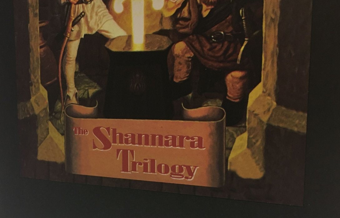 CUSTOM SLIPCASE for Terry Brooks - The Shannara Trilogy - For Swords, Elfstones & Wishsong 1st /1st