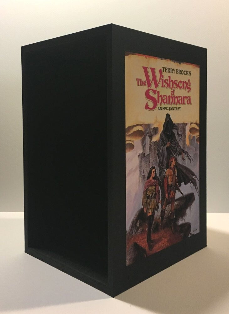 CUSTOM SLIPCASE for Terry Brooks - The Shannara Trilogy - For Swords, Elfstones & Wishsong 1st /1st