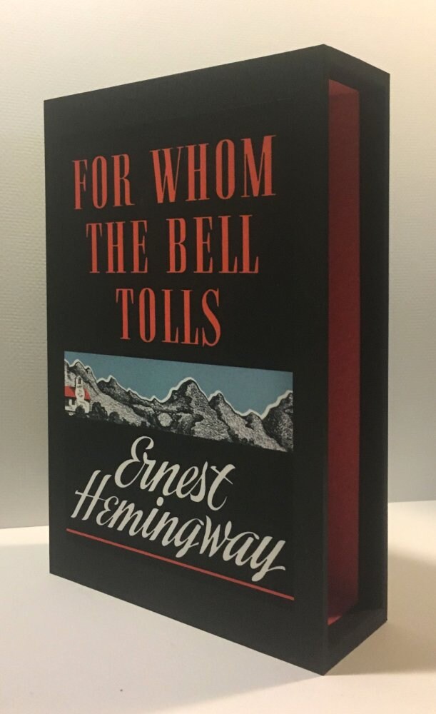 CUSTOM SLIPCASE for Ernest Hemingway - For Whom The Bell Tolls - 1st Printing / 1st Printing