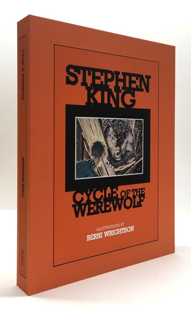 CUSTOM SLIPCASE for Stephen King - Cycle Of The Werewolf - 1st Edition / 1st Printing (Orange)