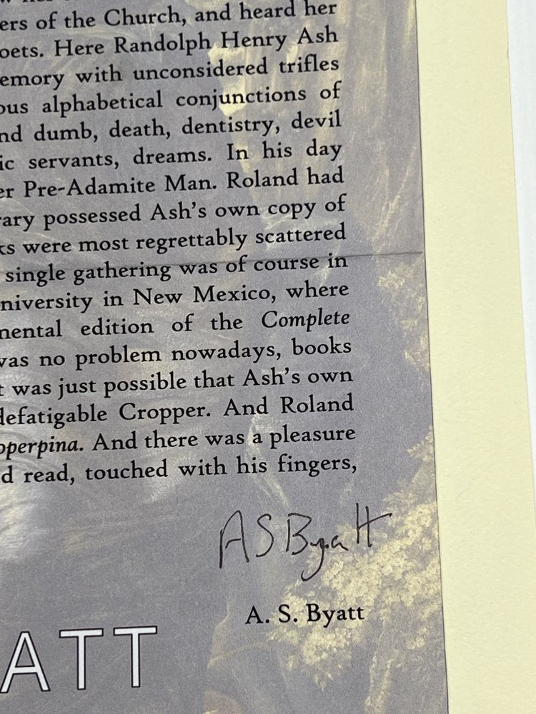Autographed Typescript - A.S. BYATT -  POSSESSION - Booker Prize winner -