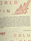 Autographed Typescript - Colum McCann - Let The Great World Spin  - National Book Award winner -