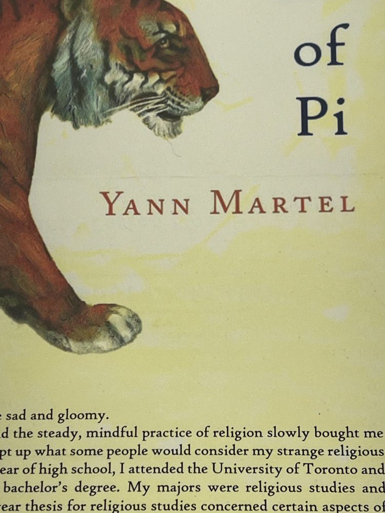 Autographed Typescript - Yann Martel - THE LIFE OF PI  - Booker Prize winner -
